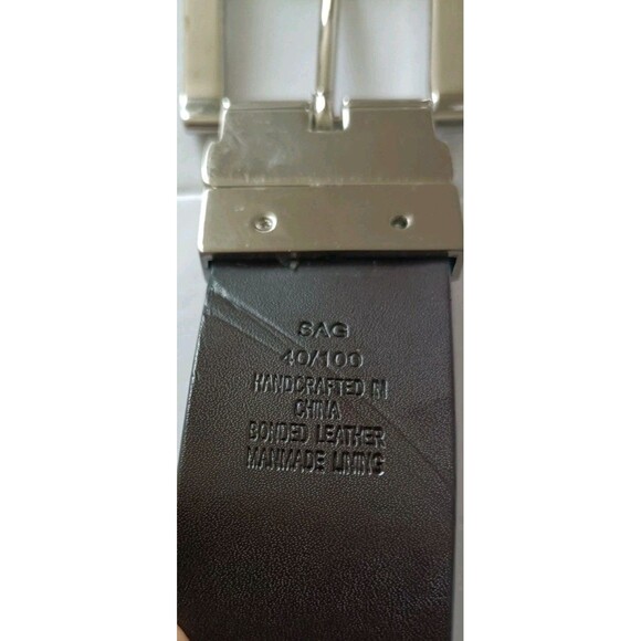 Kenneth Cole Reaction Reversable Leather Belt Size 40 Black / Brown  Dress Work - Picture 3 of 9
